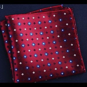 Red/blue Pocket Square